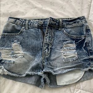 Denim shorts